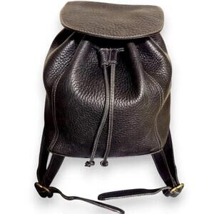 Coach Black Pebbled Leather Backpack
